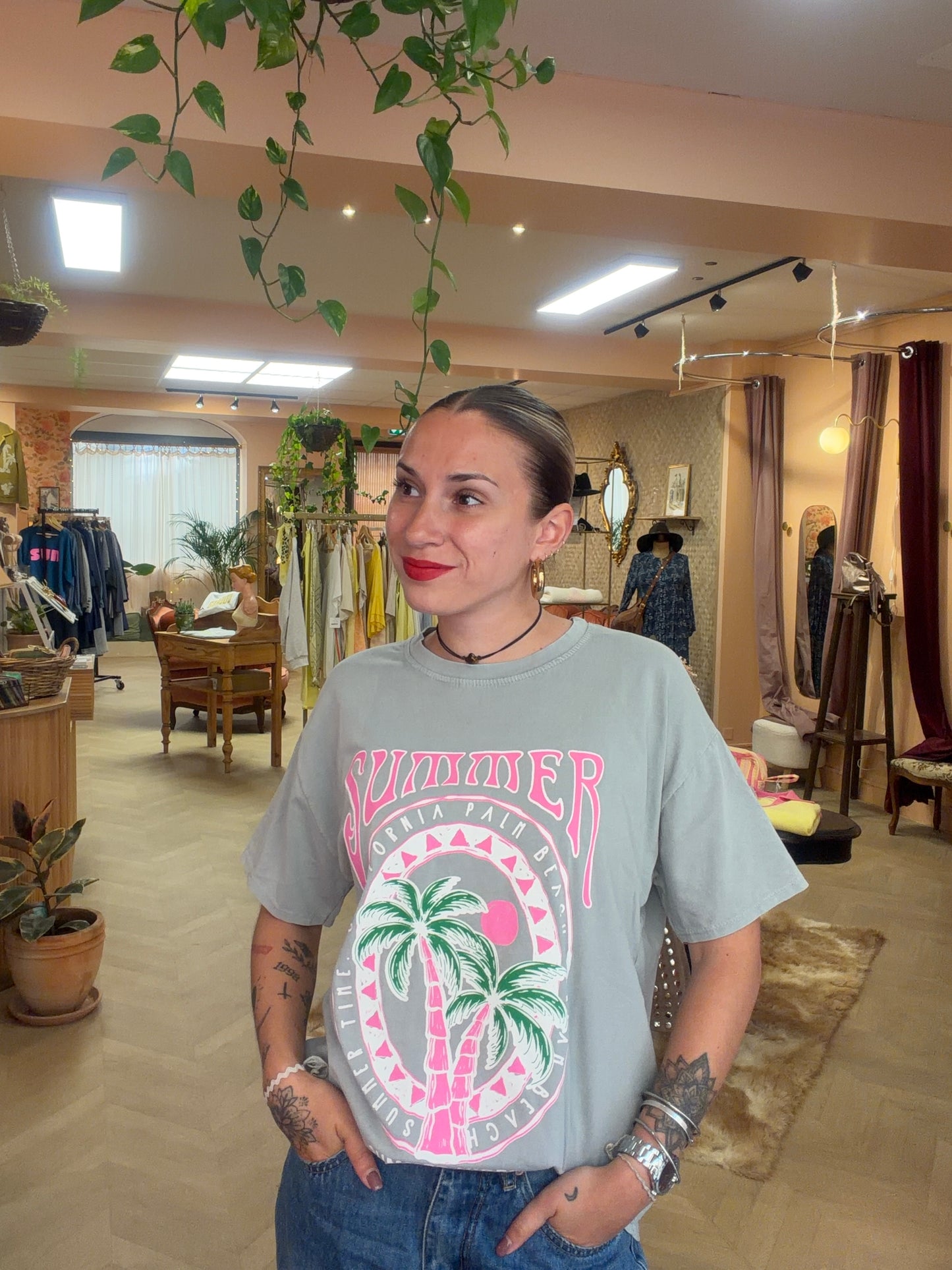 T-shirt Palmiers