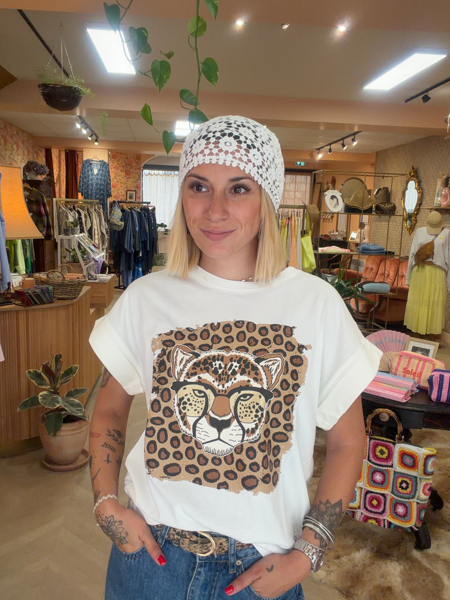 T-shirt Léopard